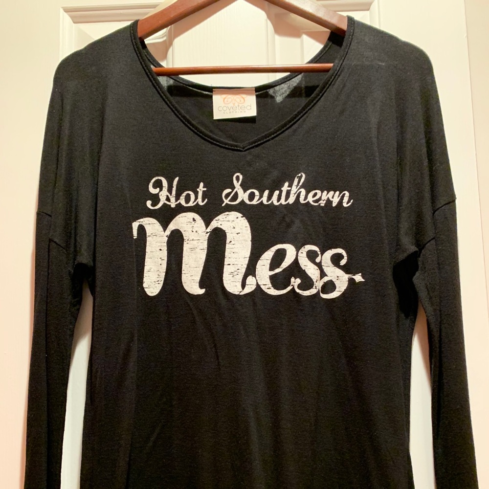 Hot Southern Mess Long Sleeve Tee~ Size L